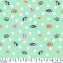 School Crossing - Seafoam || Floral Reef Tula Pink SKU: PWTP268.SEAFOAM