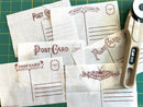 Postcard Back Fusible Muslin
