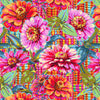 Giant Zinnias Wideback - Pink # QBOB002-PINK