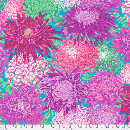 Japanese Chrysanthemum - Magenta || Kaffe Fassett Collective Quilt Backs