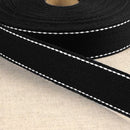 Black Cotton Webbing | Webbing with Stitches | Easy Quilting Corner
