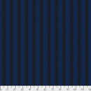 Narrow Stripe - Midnight || Shot Cotton Stripes