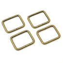 Four Rectangle Rings 1" Antique