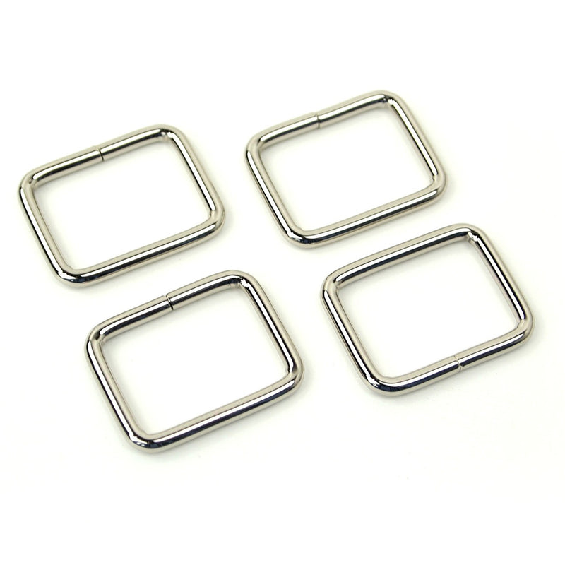 Four Rectangle Rings 1" Nickel