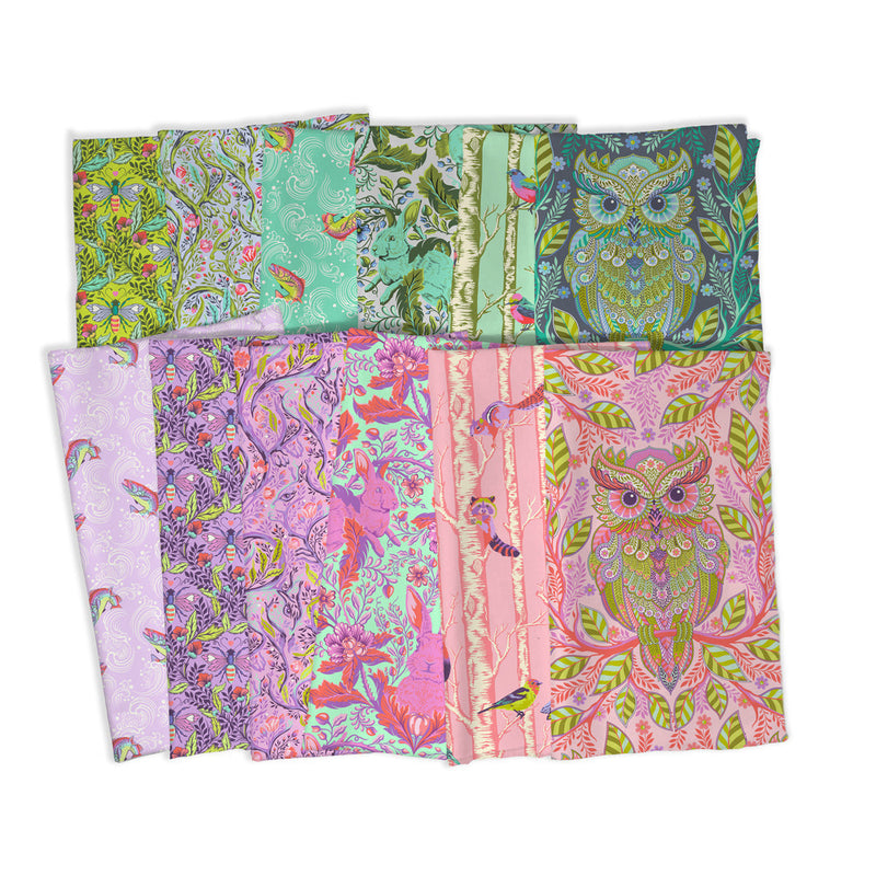 Preorder - Tula Pink Full Moon Forest One Yard Bundle of 12 Prints - 12 Yards Total