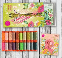 Aurifil - Neon's & Neutrals by Tula Pink 20 Small Spools