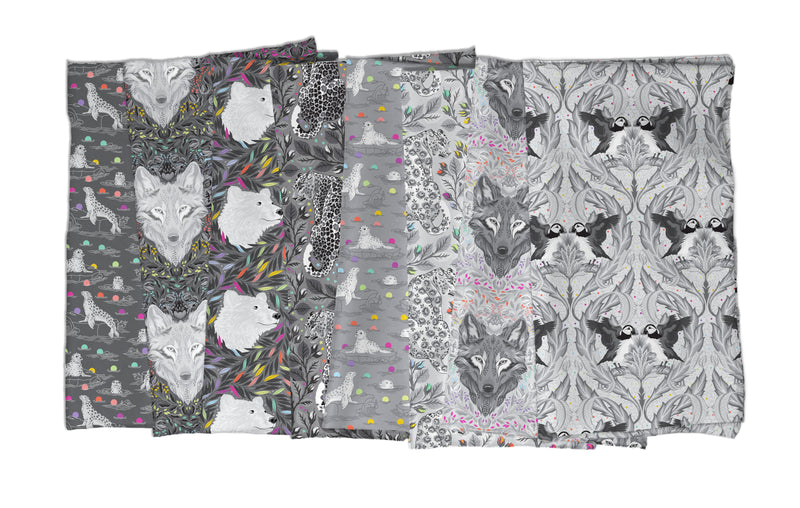Tula Pink-Graywork One Yard Bundle - 8 pcs