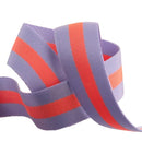 Tula Pink Webbing 1.5in BTY - Lavender/Neon Peach