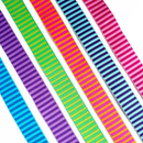 Green Jacquard Woven Stripes Webbing – 1.5" Wide