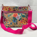 Fuchsia Pink Jacquard Webbing 1.5" Woven Strap