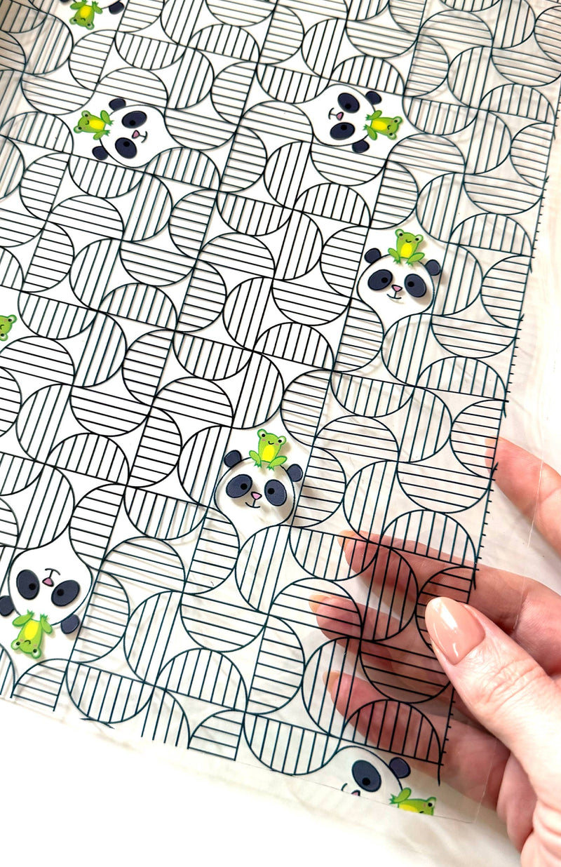 Panda + Frog Clear TPU Vinyl