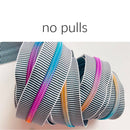 Zipper BW Tiny Stripe & Rainbow