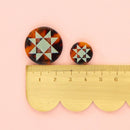 Quilt Star Large 1" Buttons