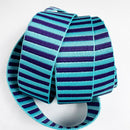 Blue & Teal Purple Jacquard Woven Stripes Webbing 1.5" Wide