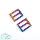 Flat Strap SLIDERS 1" (2 Pack) SKU: EBSLD-25mm-IRI/2