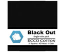 Black Out Ecco Cotton 5" Squares Lumin Fabrics