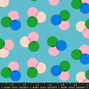 Puffs Dark Turquoise – Sparkle Mart Ruby Star Society Fabric | RS0122 13