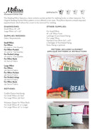 Reading Pillow / Pocket Book Pillow Sewing Pattern in Two Sizes