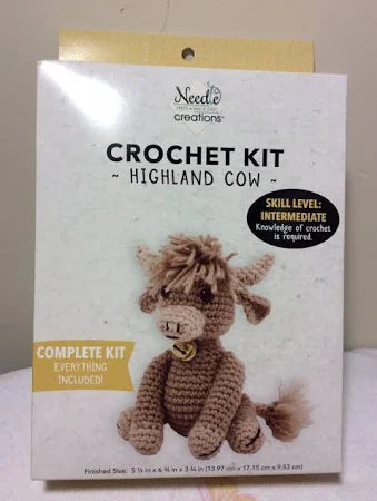 Needle Creations Crochet Kit - Highland Cow