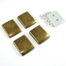 Strap Anchor Antique Brass: "Easy Strap Anchors" for 1" straps (4 Pack) SKU: EBANC-5AB/4