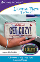 License Plate Zip Pouch