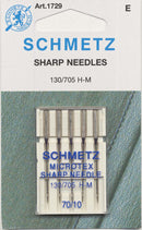 Schmetz Sharp / Microtex Machine Needle Size 10/70