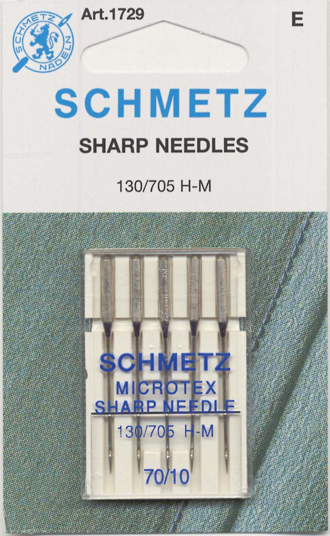 Schmetz Sharp / Microtex Machine Needle Size 10/70