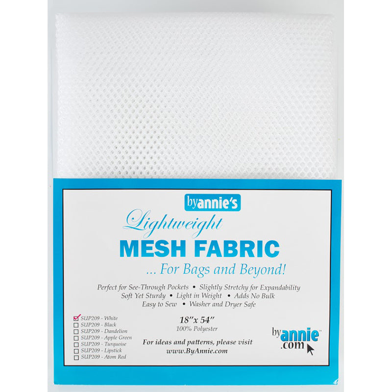 Mesh Fabric 18x54 White