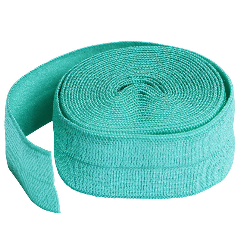 Fold Over Elastic 2yd Turquoise