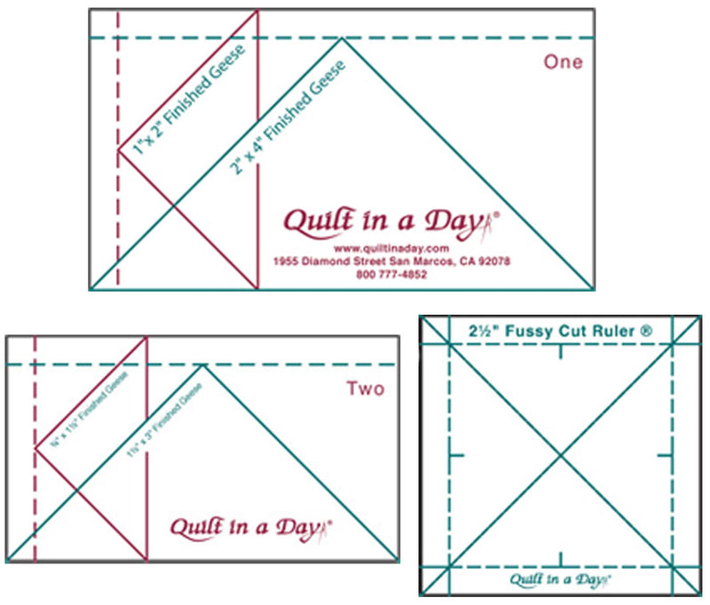 Quilt in A Day Flying Geese Ruler, Jumbo