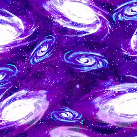 Purple Swirling Galaxies