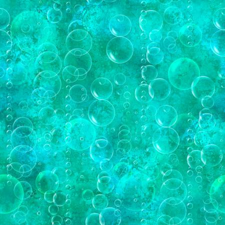 Turquoise Tonal Bubbles