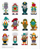 White Gnome Town Hero Dolls Panel