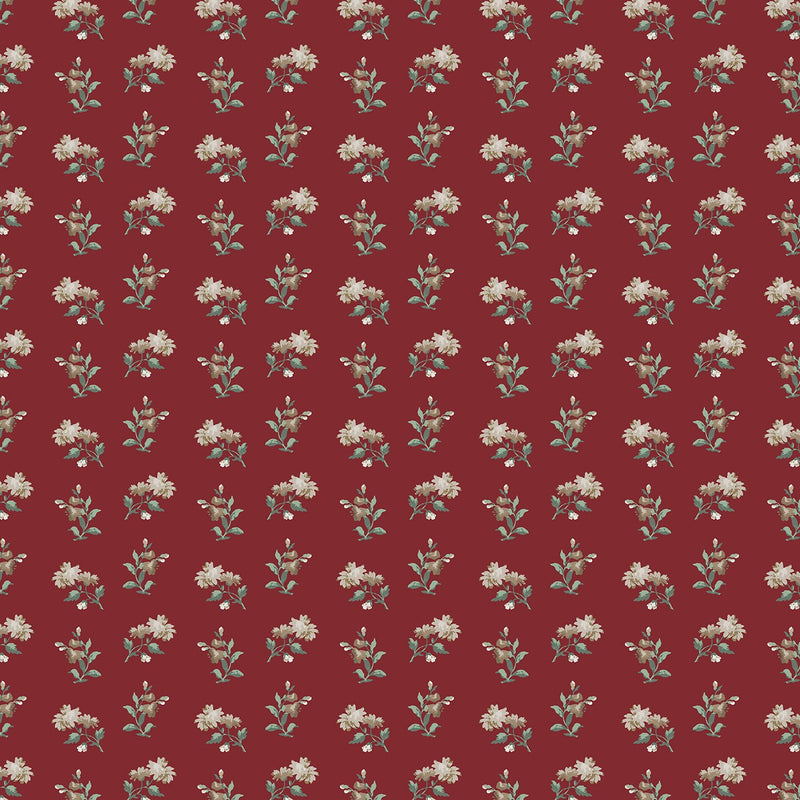 Red Wallpaper Floral