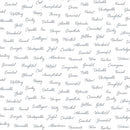 White Happy, Cool, Driven, Loveable, Witty, Mindful & Honorable Script Words