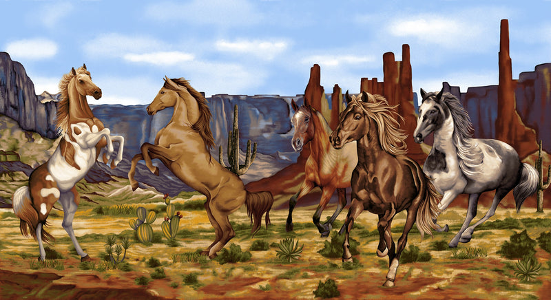 Sienna Wild Wild West Scenic Panel 24in x 44in