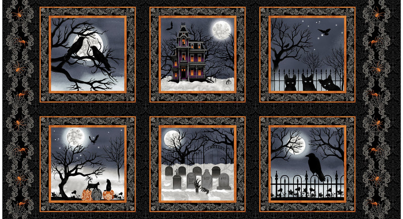 Black Spooky Night 10.5in Blocks, 24in