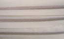 White Metallic Zipper Tape with Silver