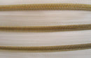 White Metallic Zipper Tape with Gold