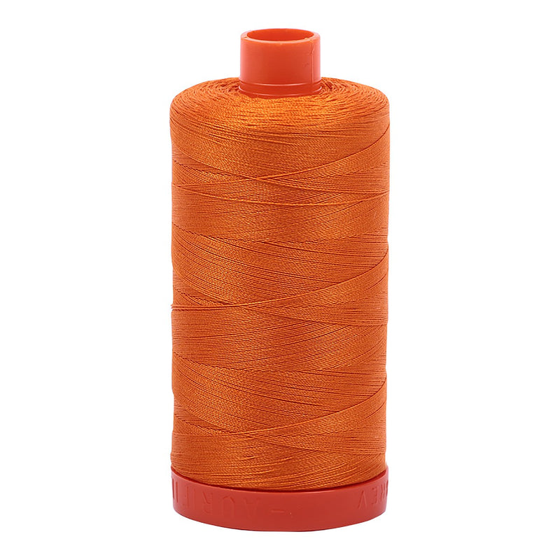 Mako Cotton Thread Solid 50wt 1422yds Bright Orange