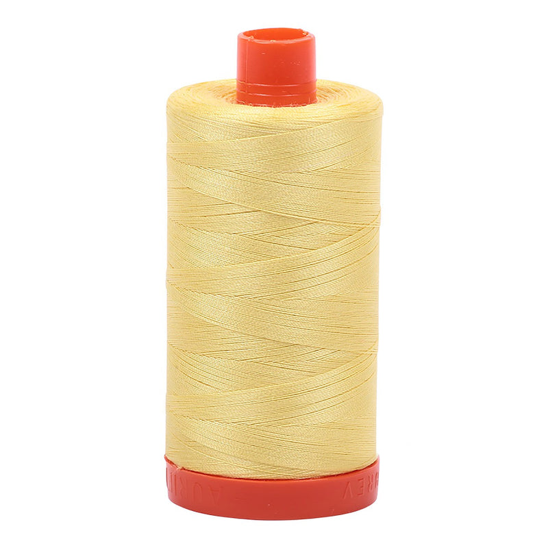 Mako Cotton Thread Solid 50wt 1422yds Lemon