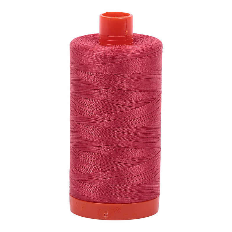 Mako Cotton Thread Solid 50wt 1422yds Red Peony