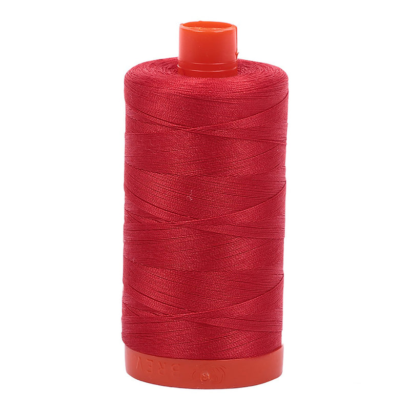 Mako Cotton Thread Solid 50wt 1422yds Lobster Red