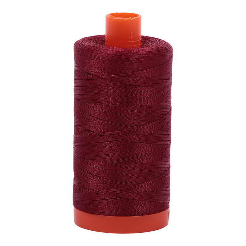 Mako Cotton Thread Solid 50wt 1422yds Dark Carmine Red