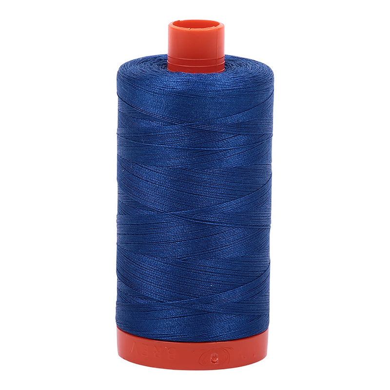 Mako Cotton Thread Solid 50wt 1422yds Dark Cobalt