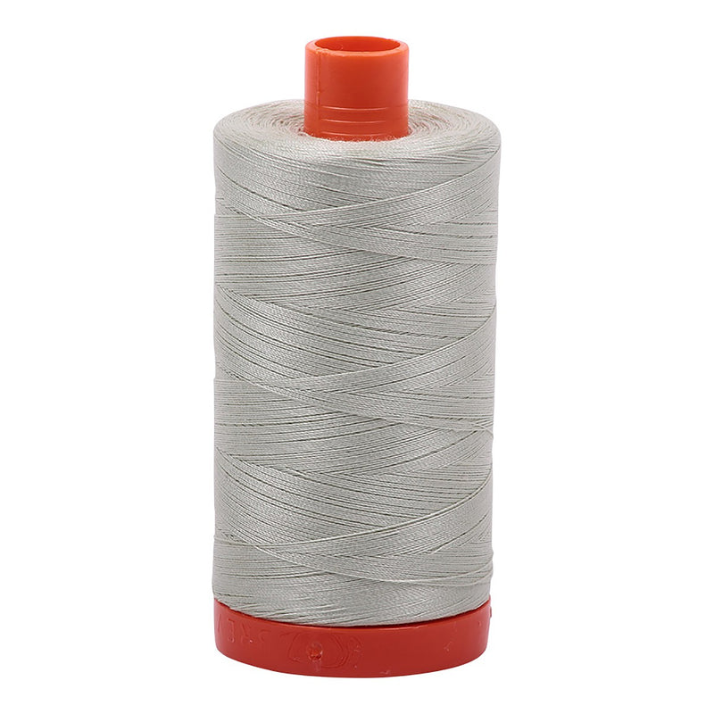 Mako Cotton Thread Solid 50wt 1422yds Light Grey Green