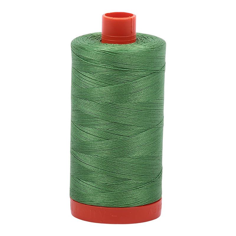 Mako Cotton Thread Solid 50wt 1422yds Green Yellow