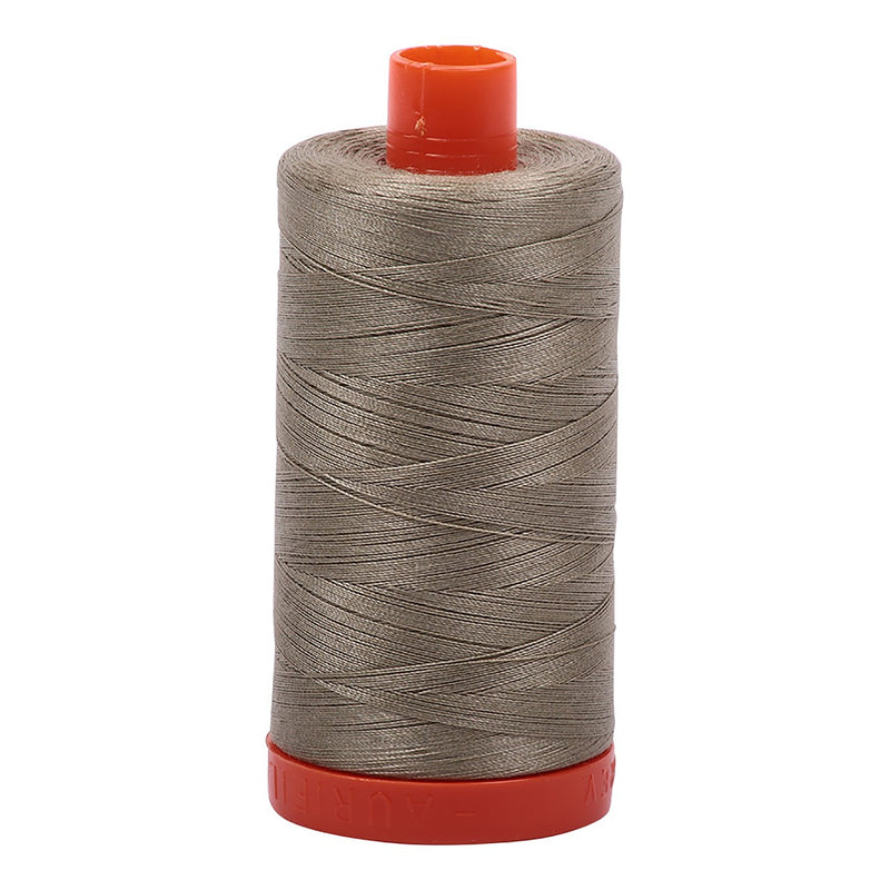 Mako Cotton Thread Solid 50wt 1422yds Light Khaki Green