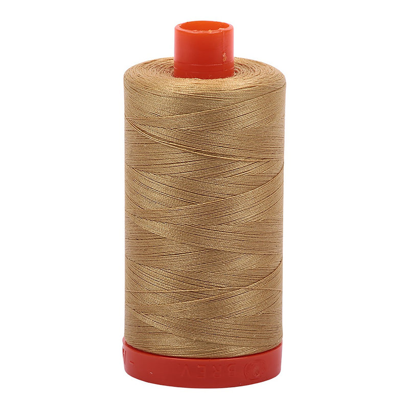 Mako Cotton Thread Solid 50wt 1422yds Light Brass