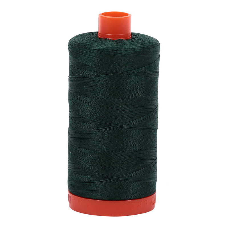 Mako Cotton Thread Solid 50wt 1422yds Forest Green